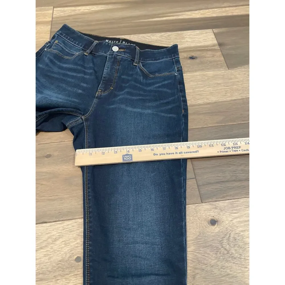White House Black Market Size 4R Cuffed Skinny Capri Jeans